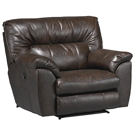Extra Wide Cuddler Recliner with Casual Contemporary Style